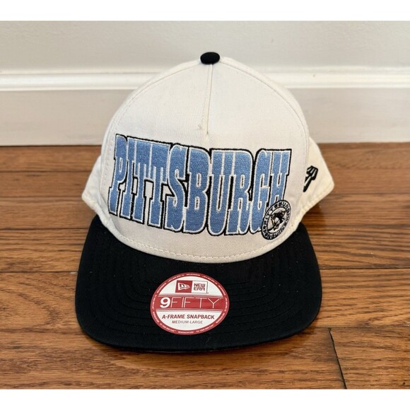 Vintage Pittsburgh Penguins NHL 9Fifty New Era Snapback Hat Cap Hockey Stickers - Picture 2 of 9